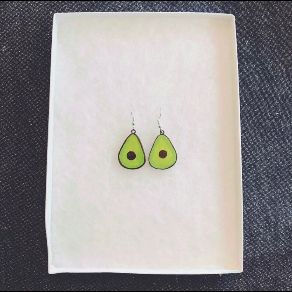 COPY - Avocado fruit salad urban boho painted ear…